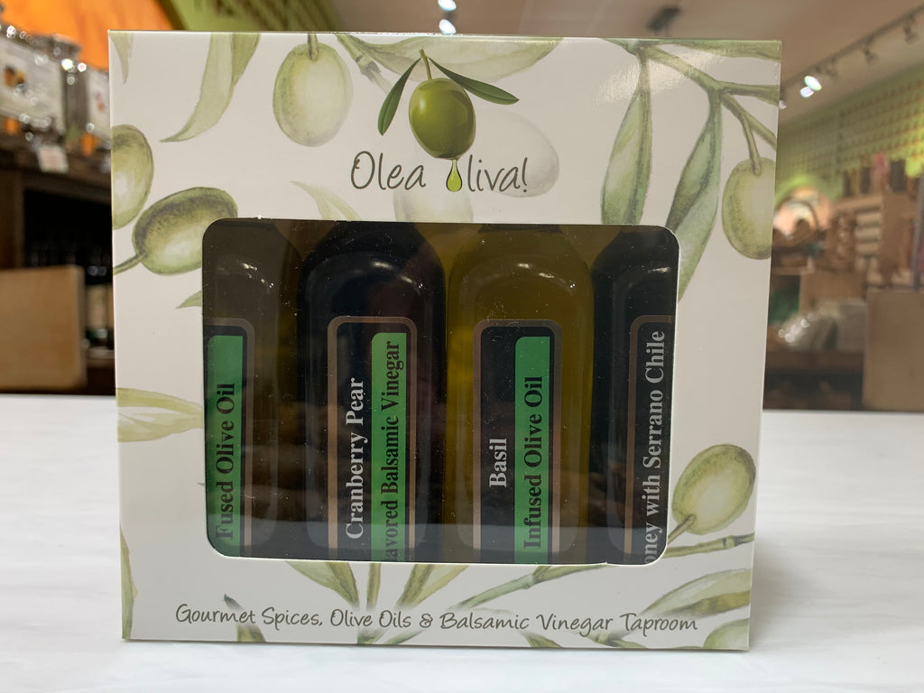 Gift Box - 4 x 60 ml (2.02 fl. oz) samplers of Olive Oils and/or Balsamic Vinegars