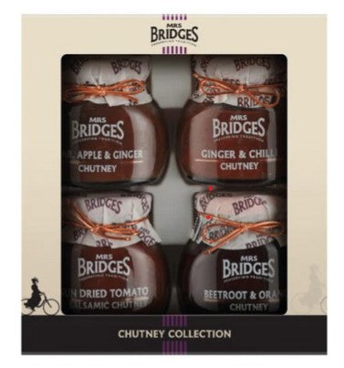 Mrs. Bridges - Chutney Collection Box 4 x 3.5oz Jars