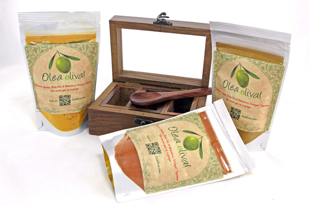 Option H ($46.90) : Small Spice box with 3 spices/blends of your choice