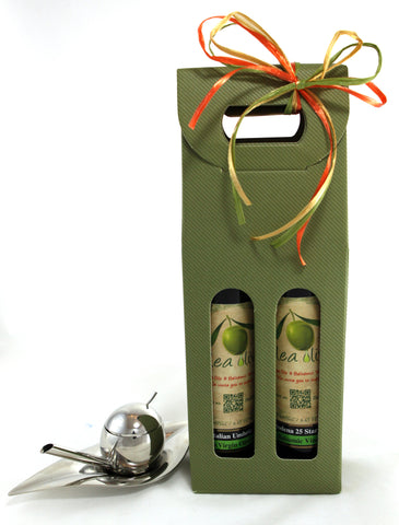 Option K ($120.00) : 2 x 250 ml EV Olive Oil and Balsamic Pairing & Taste-Huile Olive Oil Taster