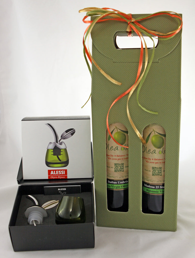Option L ($164.00) : 2 x 500 ml EV Olive Oil and Balsamic Pairing & Olive Oil Taster with pourer